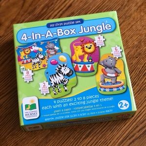 NWT The Learning Journey My First Puzzle Set/ 4 in a Box Jungle